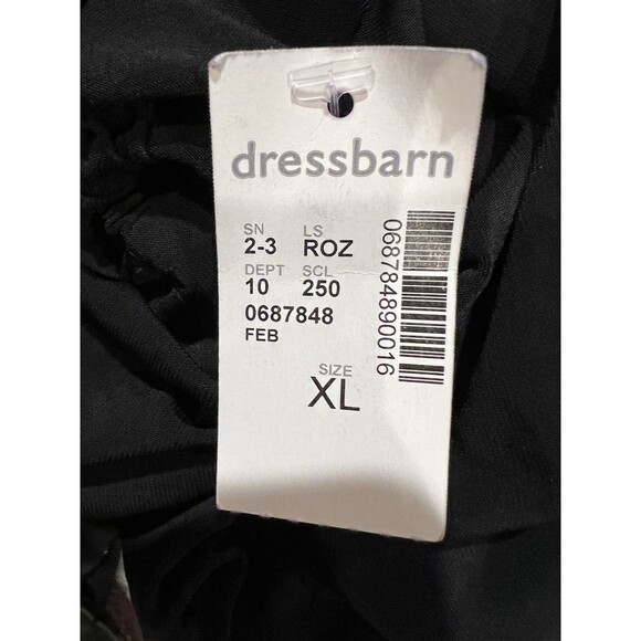 Roz & Ali Off the Shoulder Bubble Sleeve Pearl Embellished Dress Size XL - Picture 8 of 8